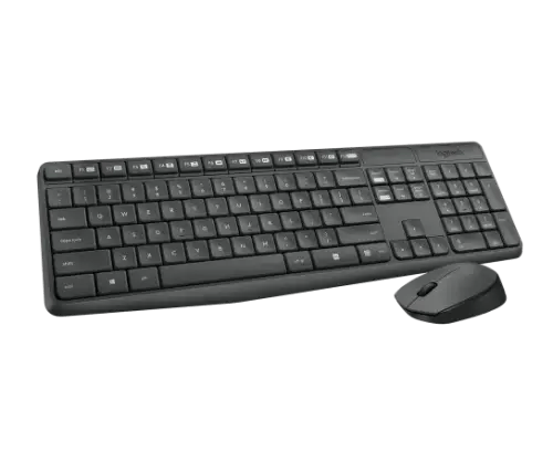 طقم كيبورد وماوس لاسلكي Logitech MK235
