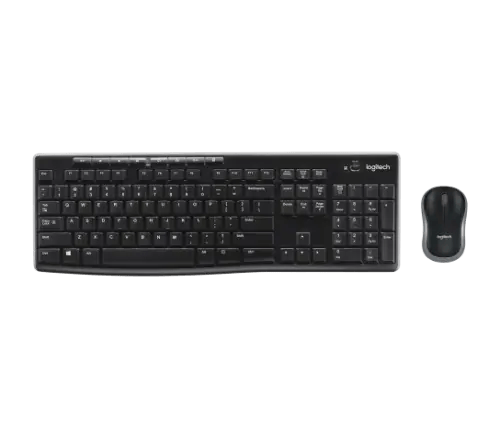 طقم كيبورد وماوس لاسلكي Logitech MK270 – اتصال 2.4...
