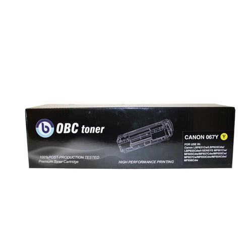 خرطوشة حبر OBC متوافقة مع CANON 067 - أصفر