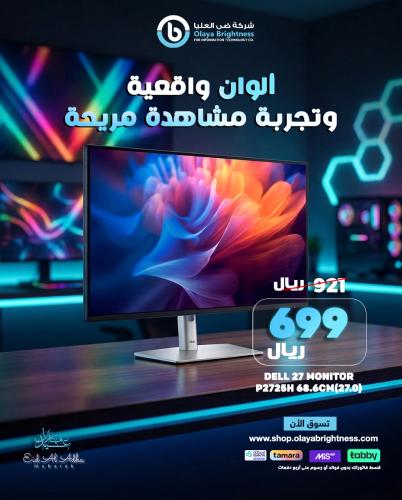 ديل 27 بوصة شاشة P2725H - 68.6 سم (27 بوصة)