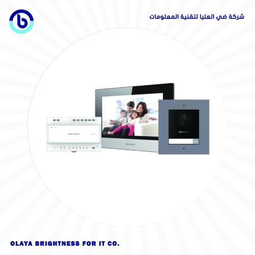 Video Intercom TWO WIRE IP BUNDLE DS-KIS702Y-P / ا...