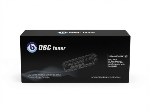 خرطوشة حبر OBC متوافقة مع HP 307A/650A BK307A BK -...