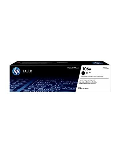 خرطوشة حبر أصلية HP 106A باللون الأسود - W1106A