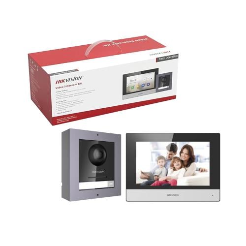 طقم إنتركم فيديو Hikvision DS‑KIS602 – 2 MP، شاشة...