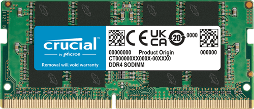 ذاكرة Crucial DDR4 بسعة 8 جيجابايت للابتوب – سرعة...