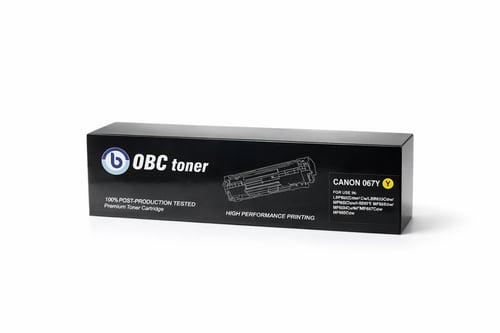 خرطوشة حبر OBC متوافقة مع CANON 067 - أصفر