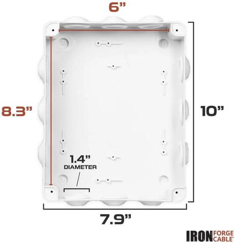 PVC WATERPROOF BOX 10/10 علبة بلاستيك 10*10