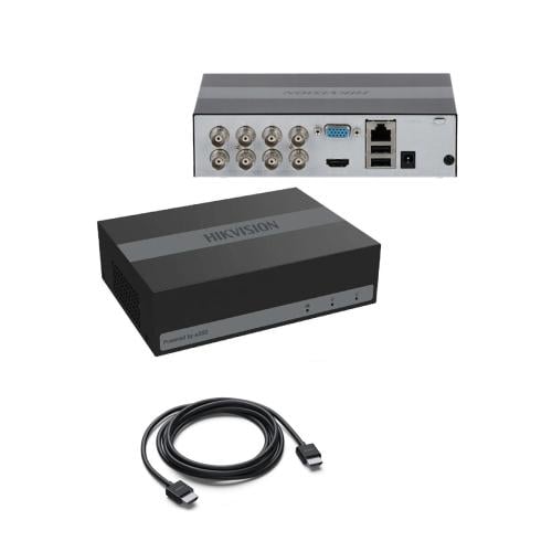 مسجل فيديو هيكفيجن IDS-E08HQHl-B، 8 قنوات، تخزين د...