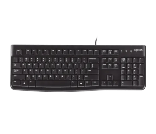 لوحة مفاتيح سلكية Logitech K120 – تصميم مريح، اتصا...