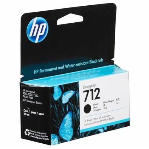 حبر HP 3ED70A - 712 38 مل أسود