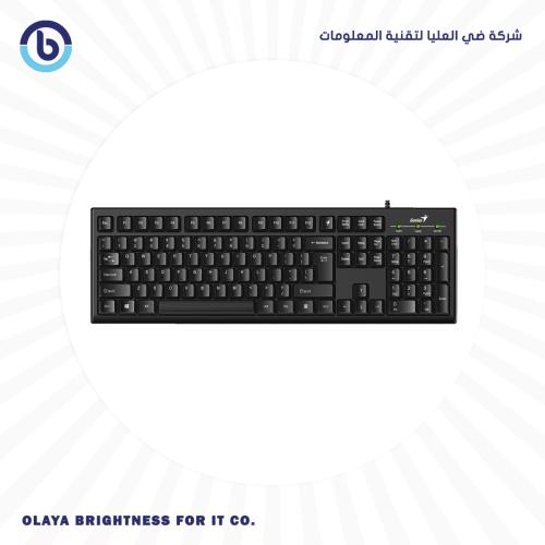 لوحة مفاتيح جينيوس SlimStar 126 سلكية USB بتصميم ن...