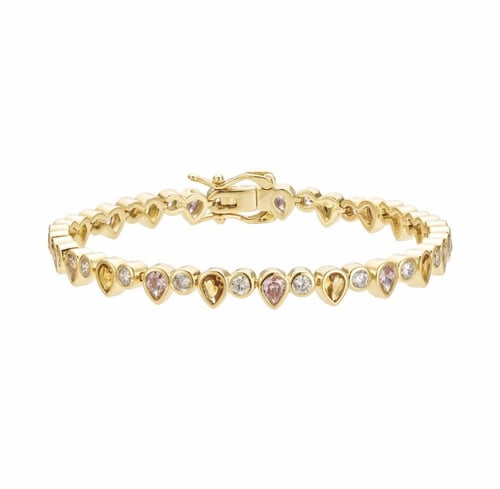 إسوارة مصنوعة بعناية من الفضة عيار ٩٢٥ المطلية ٥ ط...