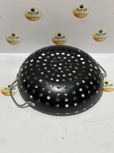 مقلاة الشوي المخرمة 32 سم مع مقابض استيل جانبية