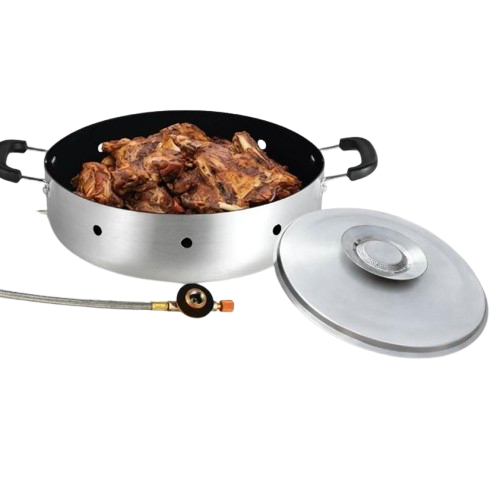 قدر التحمير ألمنيوم غير قابل للصدأ مطلي بالتيفال م...