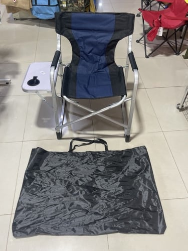 كرسي ألمنيوم مع طاولة جانبي قابلة للصفط