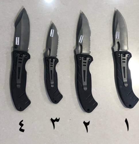 سكين صيد الجاموس صغير تتصفط بمقاسات واشكال مختلفة