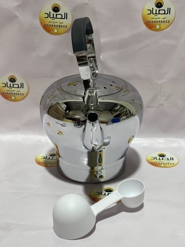 طقم دلة الخليج الفاخر ،، بريق ودلة استيل ثقيل بسعة...