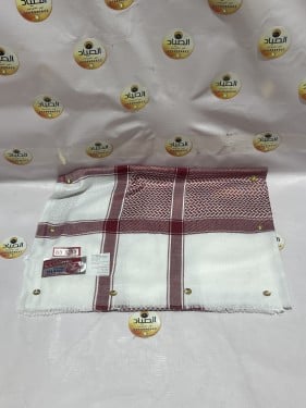 شماغ أحمر أبو خروف الهندي مقاس ٥٢/٥٢