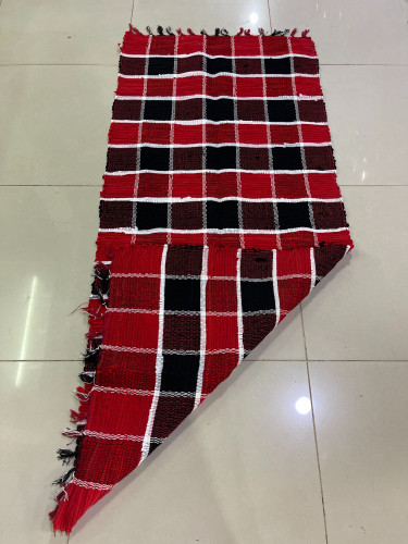 فرشة و مدة البر وجهين أحمر أسود ٥٠٪قطن ٥٠٪ بوليستر