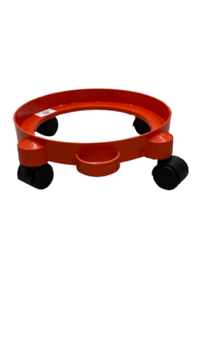 حامل أسطوانة غاز بلاستيك بأربع كفرات ٧٥ كيلو