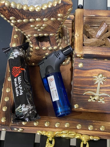 طقم مبخرة خشب مع صندوق للعود مع صحن تقديم