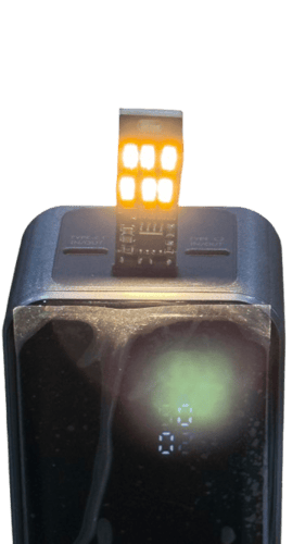 لمبة ليد ٦ عدسات يعمل على اليوسبي