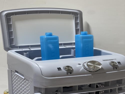 مكيف و مبرد هواء صحراوي بسعة ٦ لتر مع علبتين للتجم...