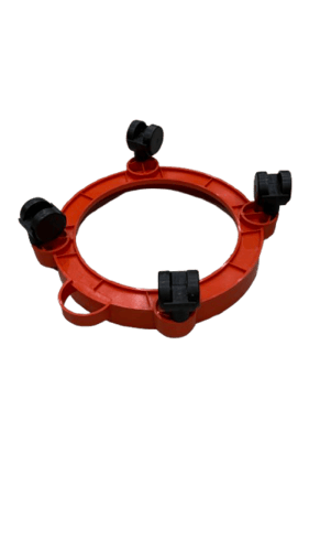 حامل أسطوانة غاز بلاستيك بأربع كفرات ٧٥ كيلو