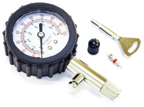 عيار هواء اصلي بعلبة شفاف مع مفتاح تنسيم