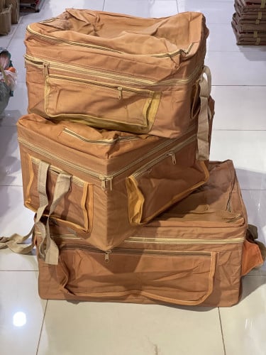 شنطة عزبة حديد قماش هندي مزود بكيس داخلي مع مخابي...