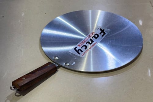 صاجة الخبز آلمنيوم الباكستانية مقبض خشب بمقاسين مخ...