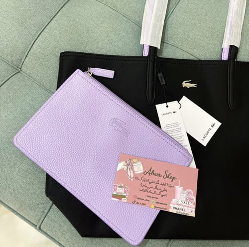 Lacoste لاكوست ( اسود + بنفسجي )