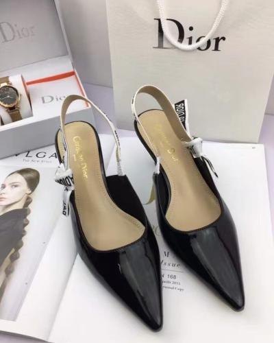 كعب ديور ( اسود لمعه ) Dior shoes