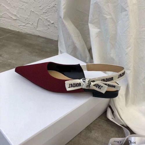 فلات ديور ( برغندي ) Dior shoes