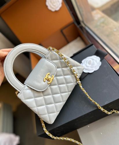 حقيبة شانيل رمادي فاتح / chanel Kelly 23