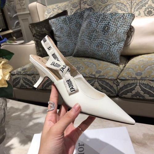 كعب ديور ( ابيض ) Dior shoes