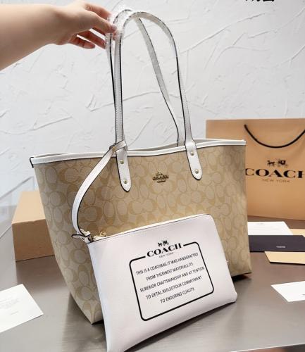 ( كوتش ابيض دبل فيس ) Coach bag