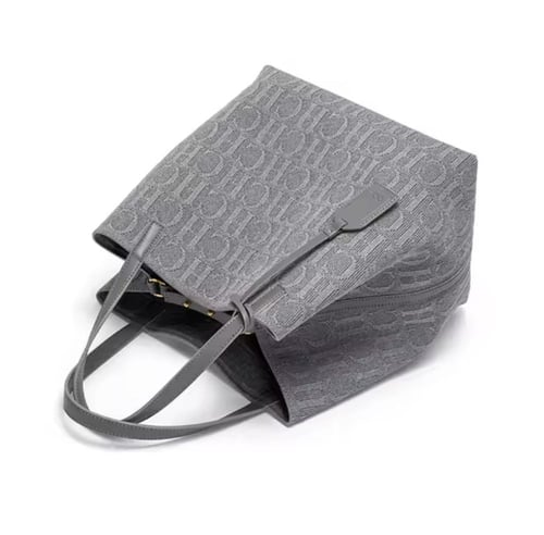 شنطة CH سي اتش رمادي قماش