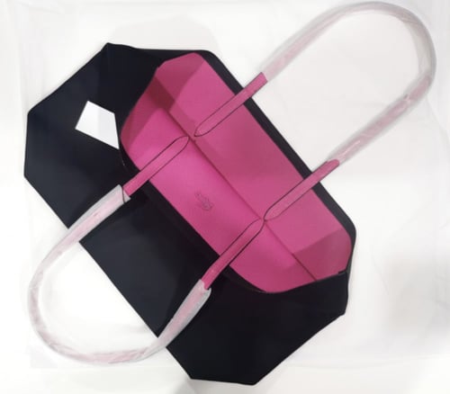 Lacoste black + dark pink لاكوست