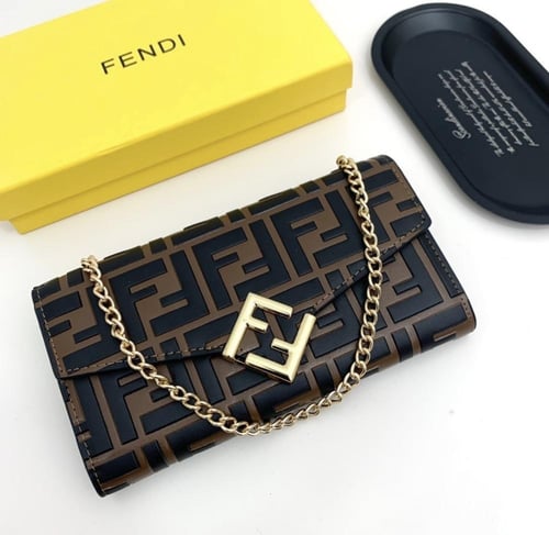 محفظة FF Diamonds فاندي ( بني اسبريسو )