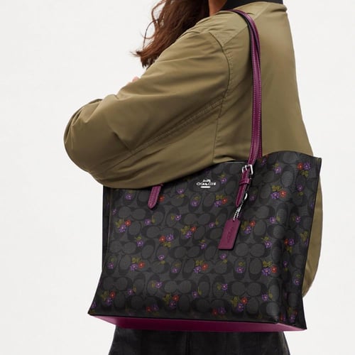 كوتش توت باق بلاك فلاور | حجم لارج