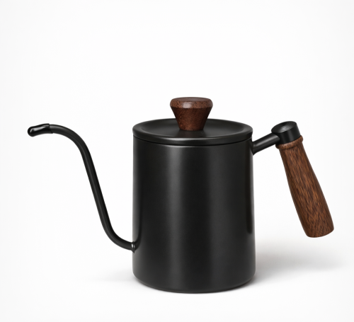 ابريق ترشيح بمقبض خشبي 600مل اسود