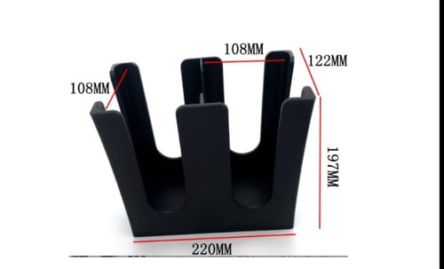 حامل اكواب ثنائي