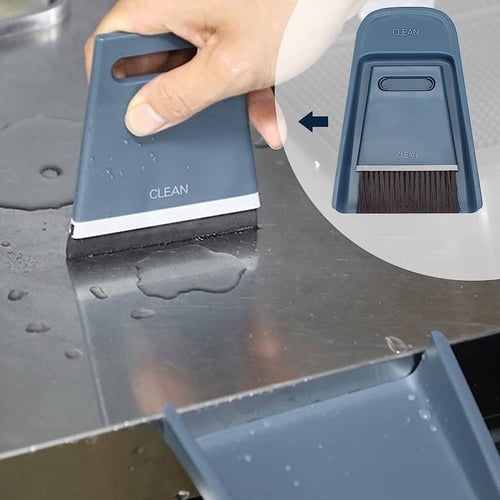 مكنسة وشطاف لطاولة القهوة ازرق