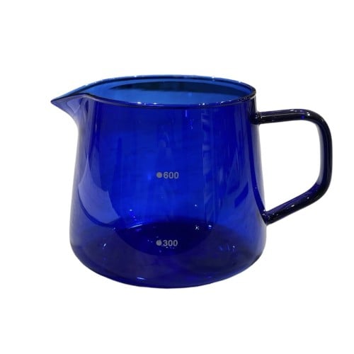 سيرفر زجاجي ازرق 600مل