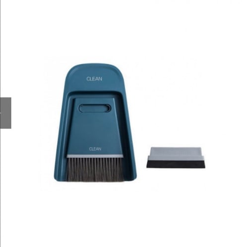 مكنسة وشطاف لطاولة القهوة ازرق