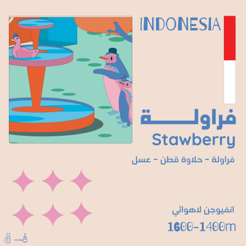 فراولة اندنوسيا 250g / محمصة اولالا