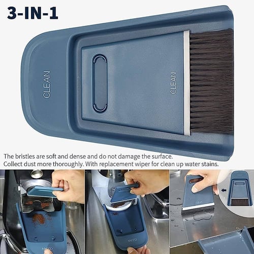 مكنسة وشطاف لطاولة القهوة ازرق