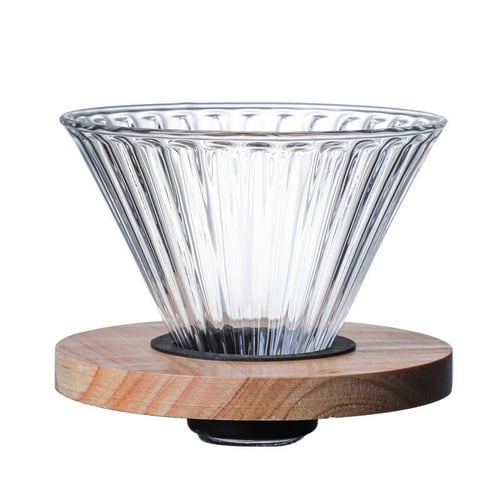 قمع V60 خشبي شفاف 01