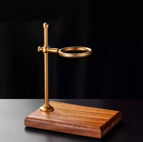 حامل اقماع بقاعدة خشب طبيعي